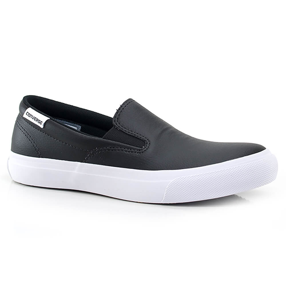 all star slip on couro