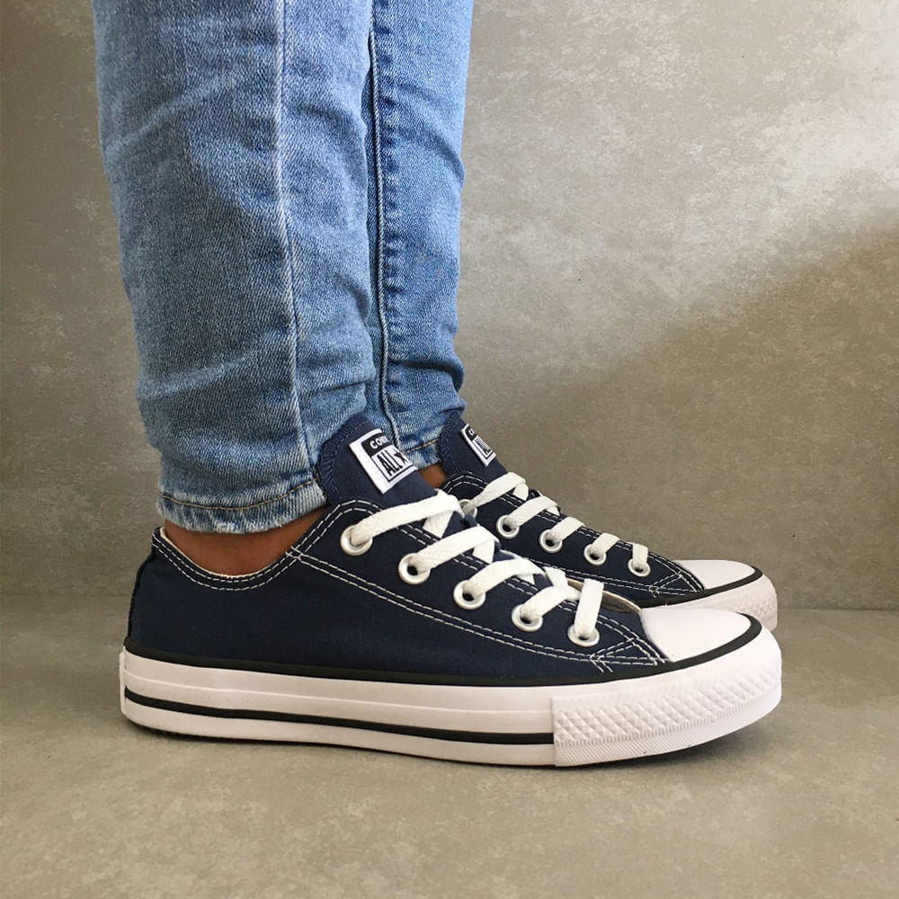 CT0001-Tenis-Converse-All-Star-tradicional-unissex-marinho-azul-escuro-feminino-cano-baixo