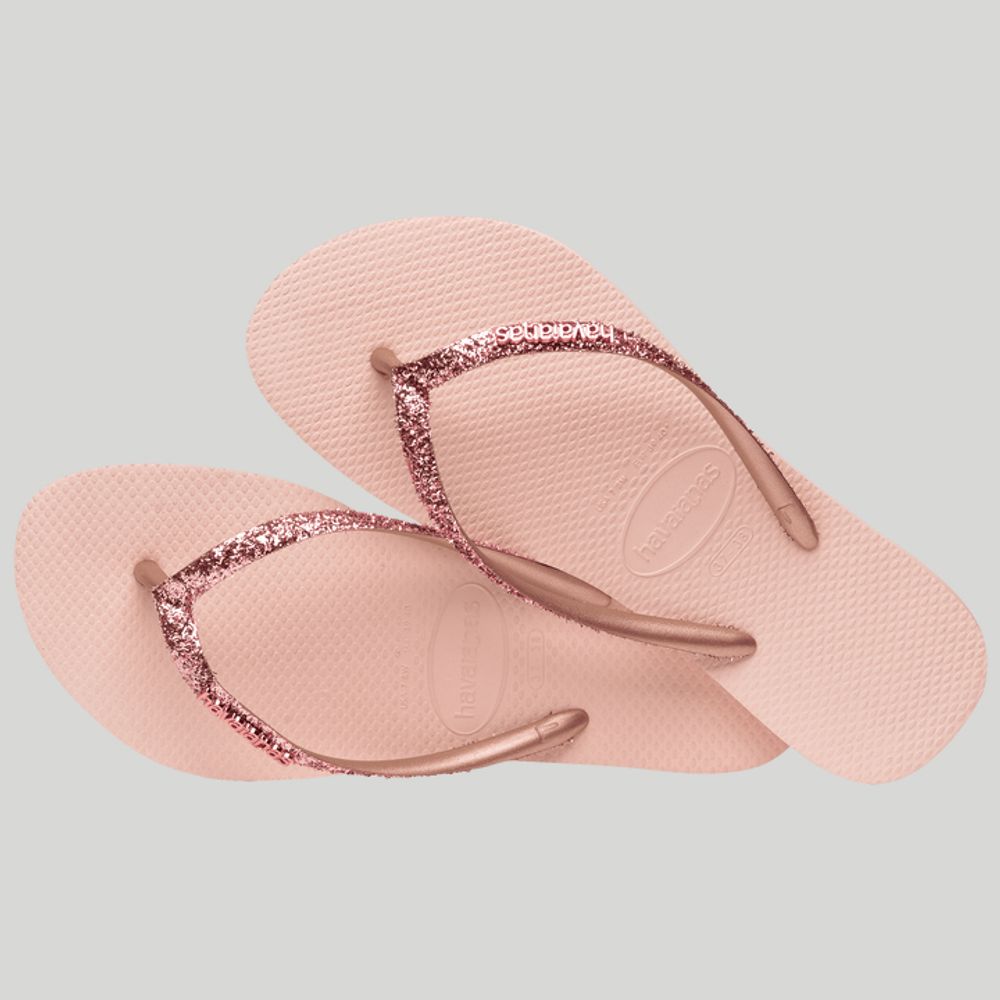 havaianas ballet rose glitter