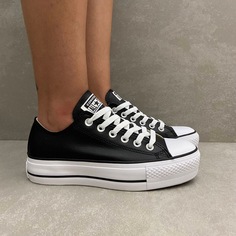 Tênis Converse All Star Plataforma - Preto - Vanda Calçados