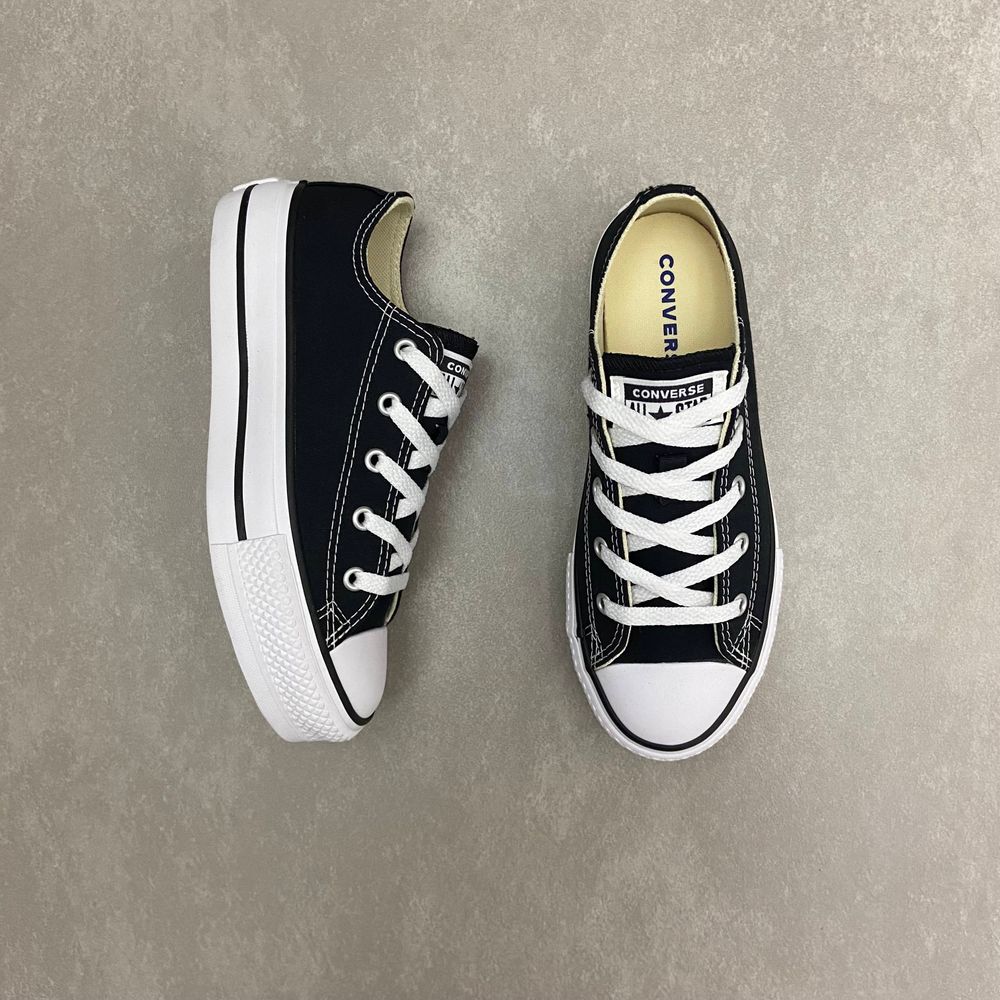 All Star Plataforma Tênis Converse Lift Feminino Branco Preto