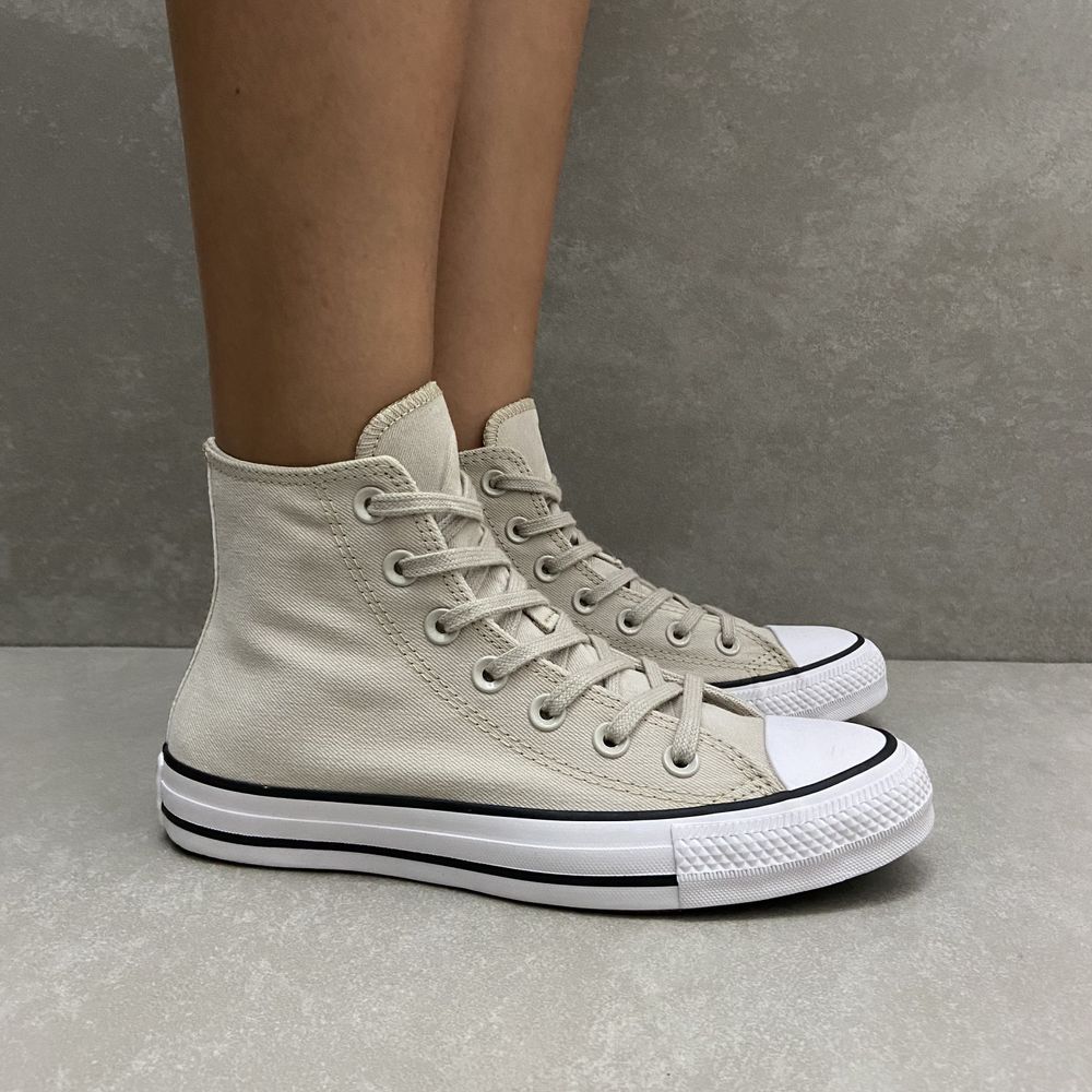 Tênis Converse All Star Chuck Taylor Ox Authentic Glam Bege