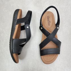 r1804-sandalia-usaflex-calce-facil-em-couro-prata-preto-vandacalcados1